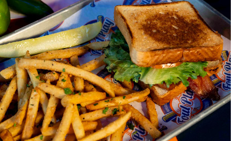 Burger and fries